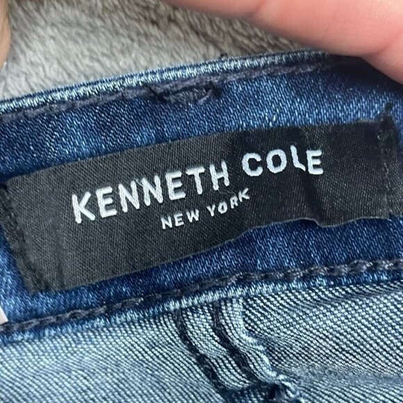 Kenneth Cole Straight Fit Stretch Denim Jeans Blue Size 36x34 6937 - Picture 7 of 11